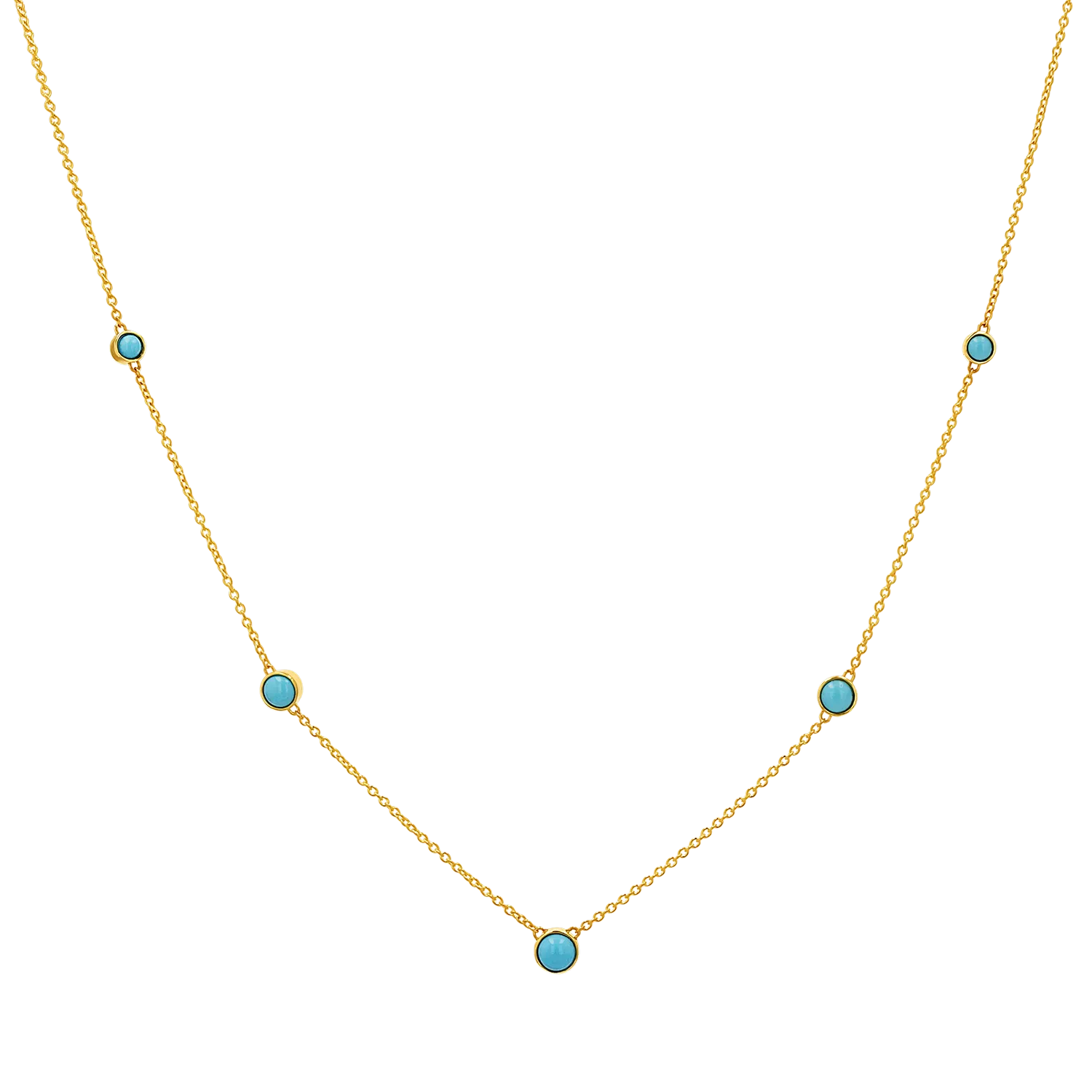 Graduating Genuine Turquoise Necklace