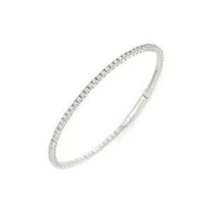 HalfWay Flexible Diamond Stackable Bangle Bracelet Cuff (3.00 ct.) in 14K Gold