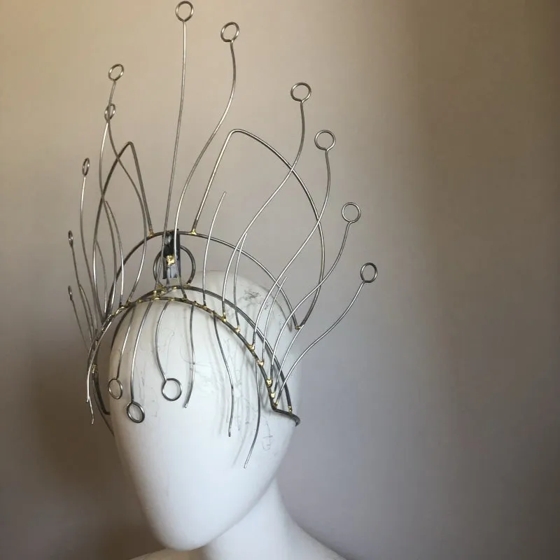 Headdress Wire Frame - Swirl Rays