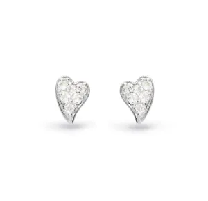 Kit Heath Desire Cherish Pave Heart Stud Earrings (SI1362)