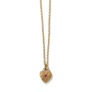 Kora Necklace, Ruby, 9kt Yellow Gold