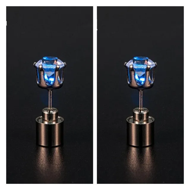 Korean Style LED Colorful Zircon Earrings