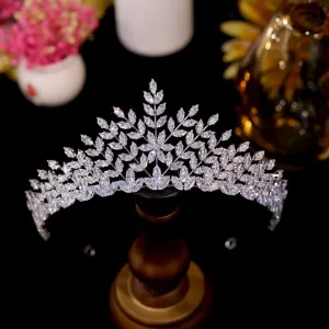 Leaves Pattern Bridon Tiaras Crown