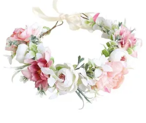 Luxe Floral Crown - Pink Spring