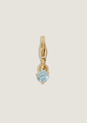 Ma-eum Birthstone Charm Aquamarine