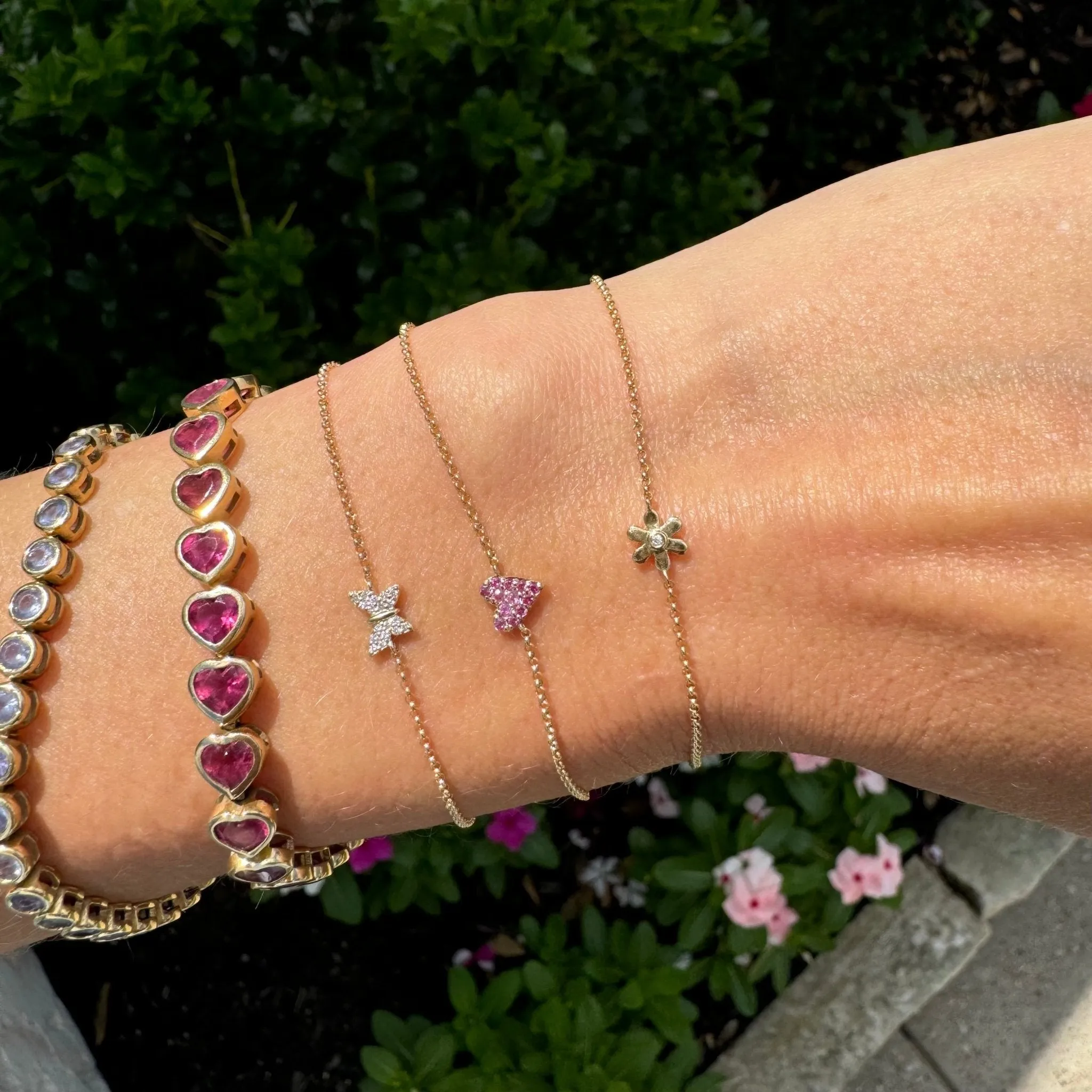 Mini Diamond Flower Bracelet