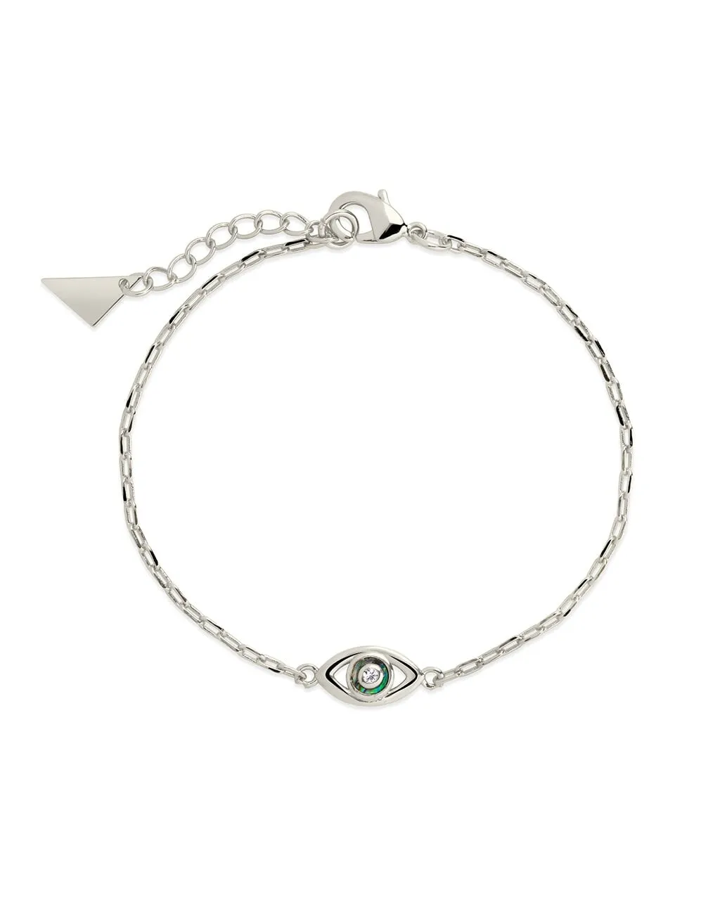 Mother of Pearl Evil Eye & Chain Bracelet Set of 3