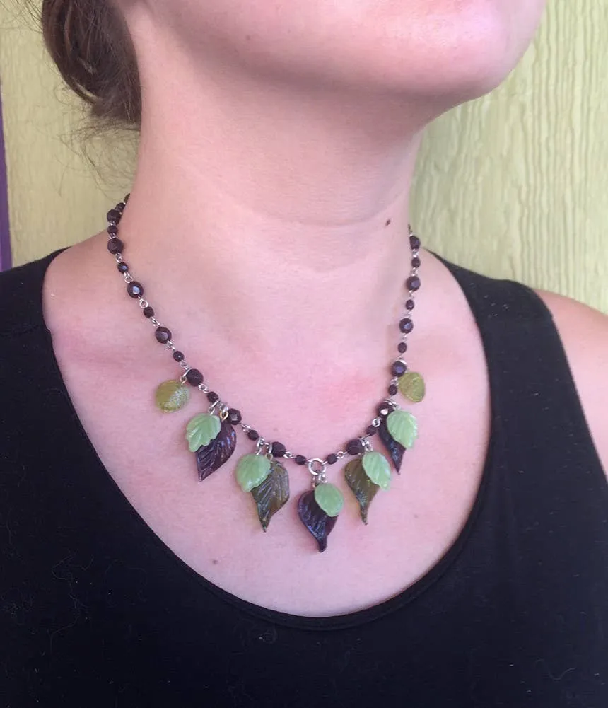 Multi Leaf Necklace by Classic Hardware