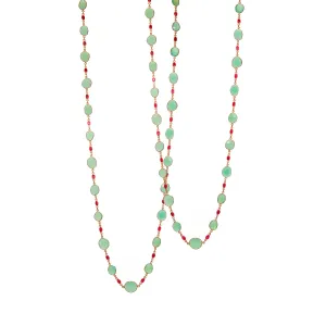 Necklace - Chalcedony & Ruby