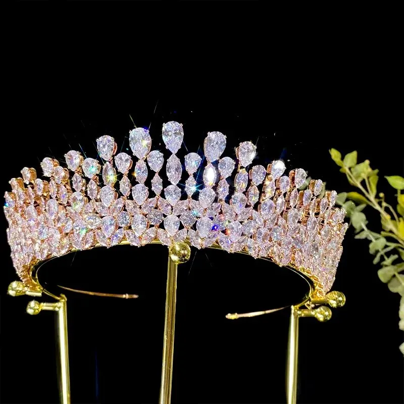 New-bride-tiara crystal headdress