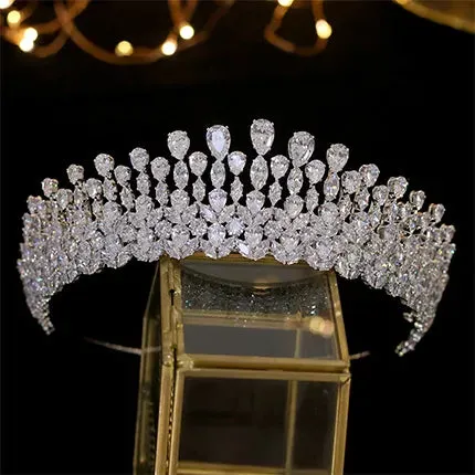 New-bride-tiara crystal headdress