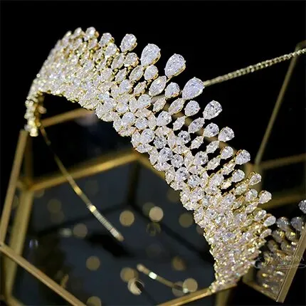 New-bride-tiara crystal headdress