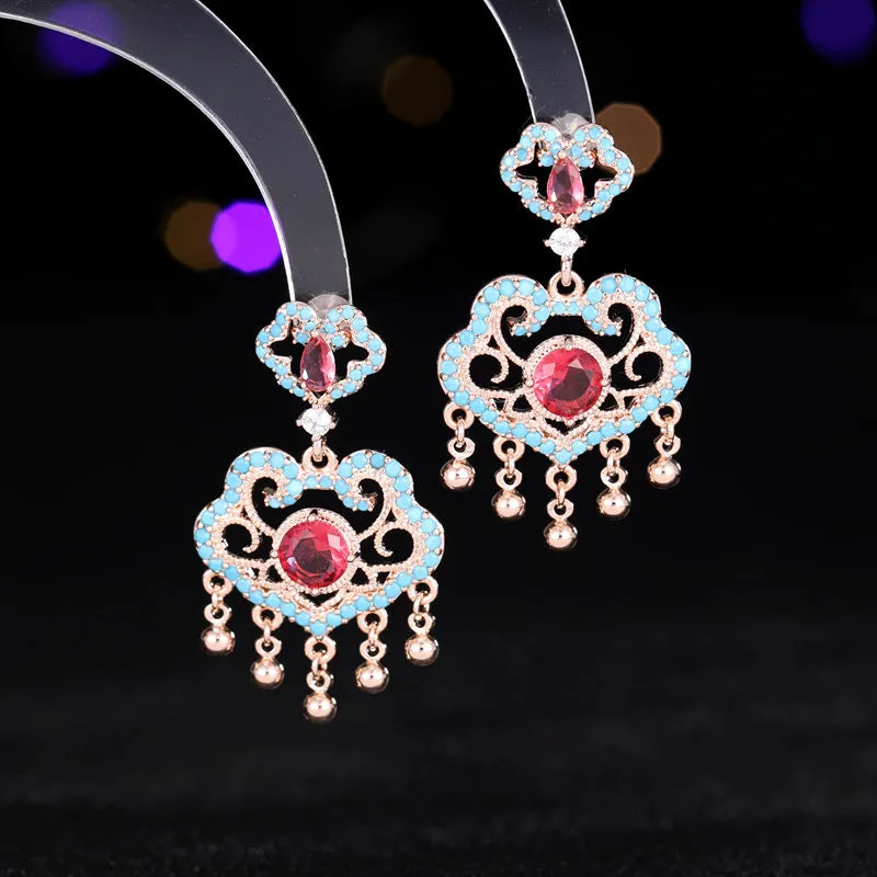 New Chinese style high-end ancient style earrings