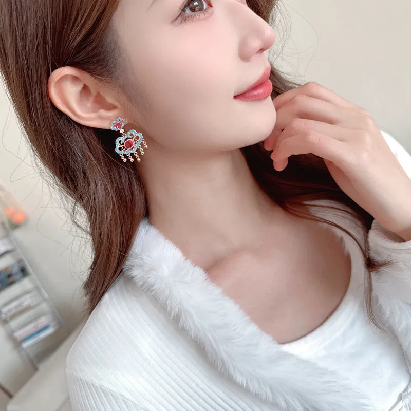 New Chinese style high-end ancient style earrings