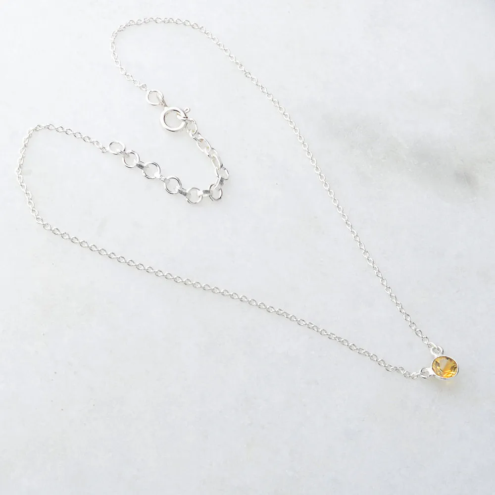 November Birthstone Necklace