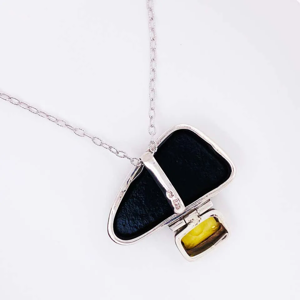 Organic Gemstone and Citrine Necklace