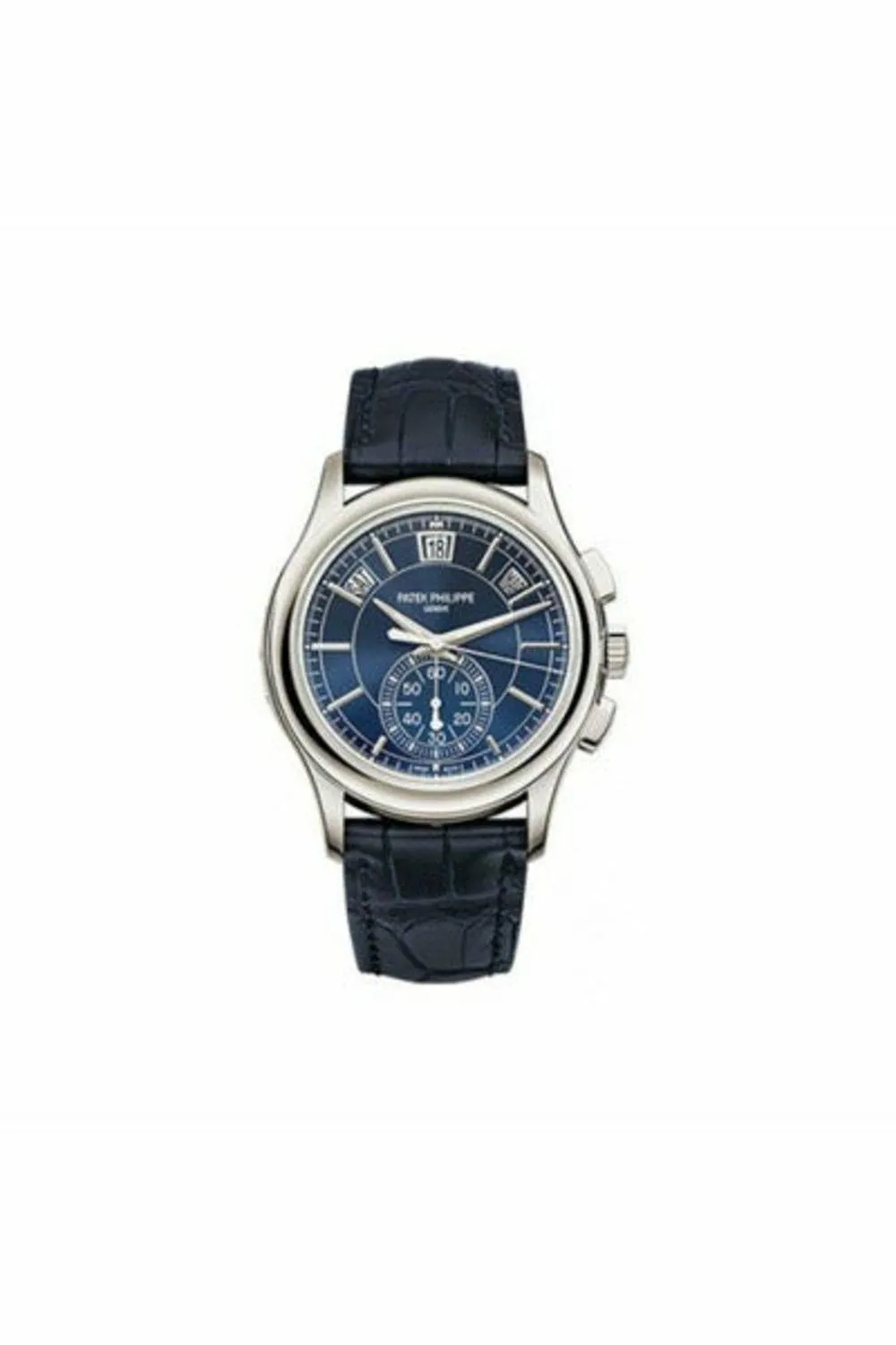 patek philippe complications 5905p-001 platinum blue sunburst dial