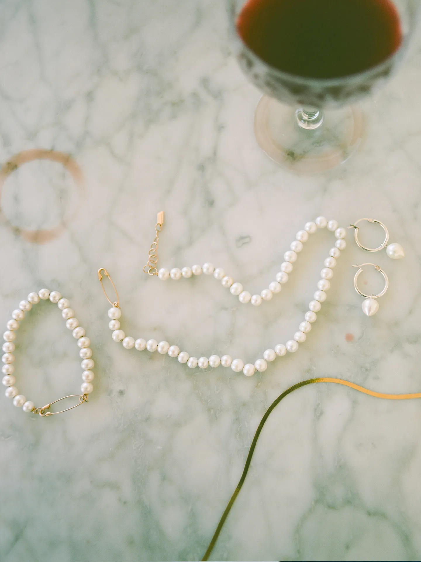 Pearl Safety Pin Bracelet