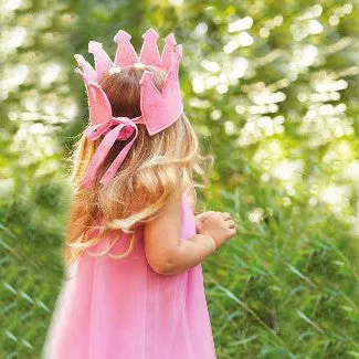 Personalized Pink Felt Crown For Baby and Toddler Girls Infant Crown Newborn Crown