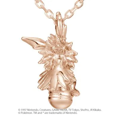 [Pokémon]Jolteon & Pokéball necklace K18 rose gold