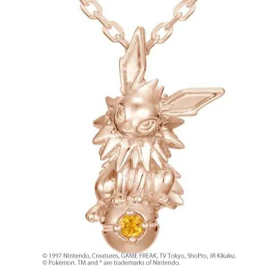 [Pokémon]Jolteon & Pokéball necklace K18 rose gold