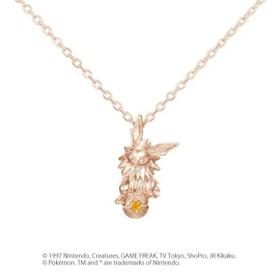 [Pokémon]Jolteon & Pokéball necklace K18 rose gold