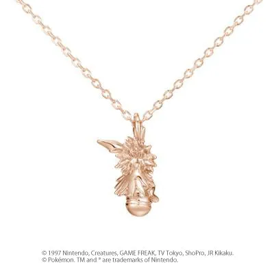 [Pokémon]Jolteon & Pokéball necklace K18 rose gold