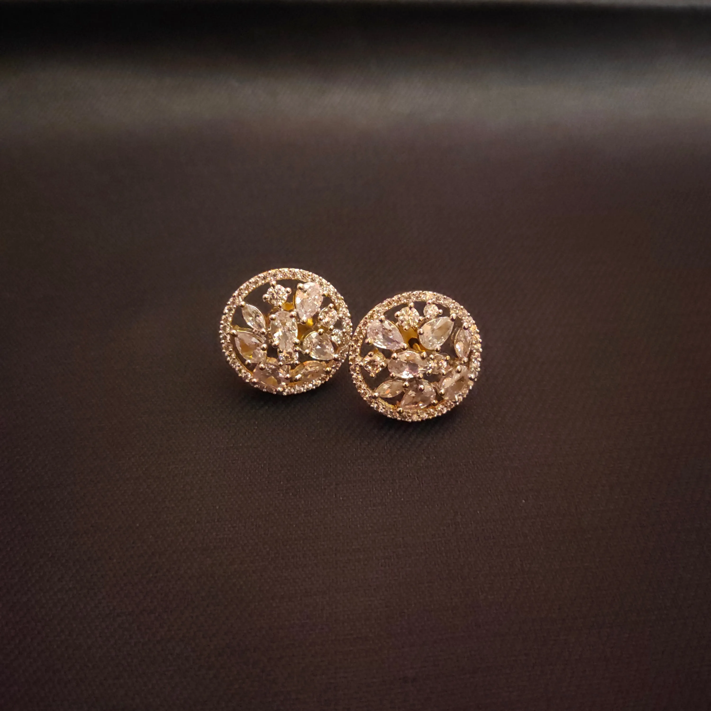 "Dazzling Elegance: Discover Asp Fashion Jewellery's Classy American Diamond Studs Earrings"