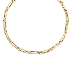 Roberto Coin Designer 18k Yellow Gold Mixed Link Necklace