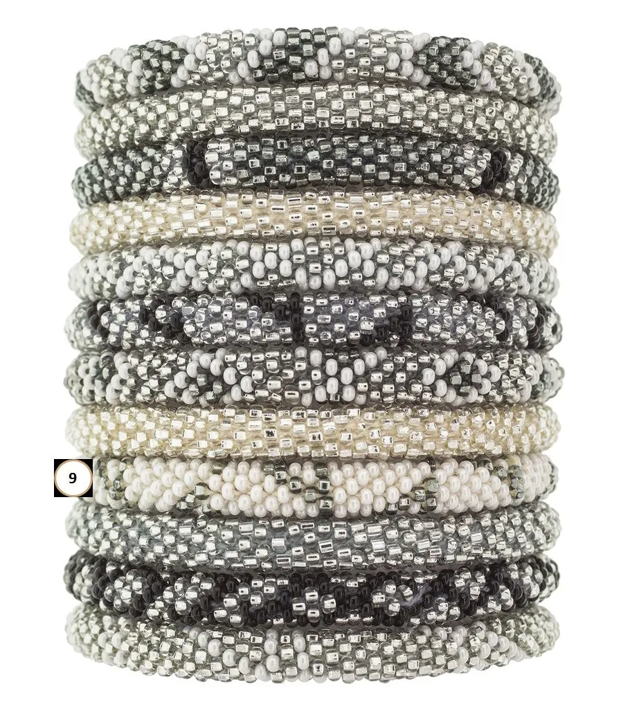 Roll-On Beaded Bracelets - Platinum