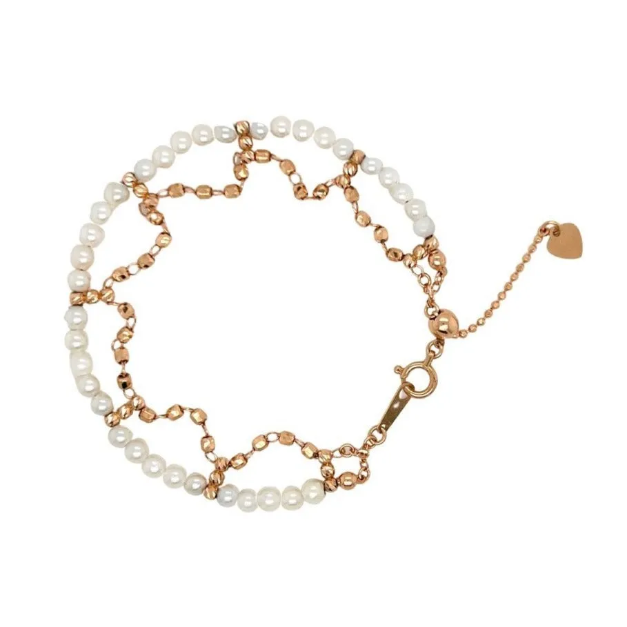 Rose Gold Chandelier Bracelet