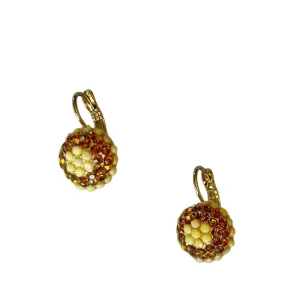 Rosie Zircon Flower Earring | Yellow