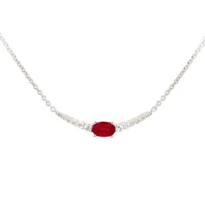 Ruby and Diamond Necklace