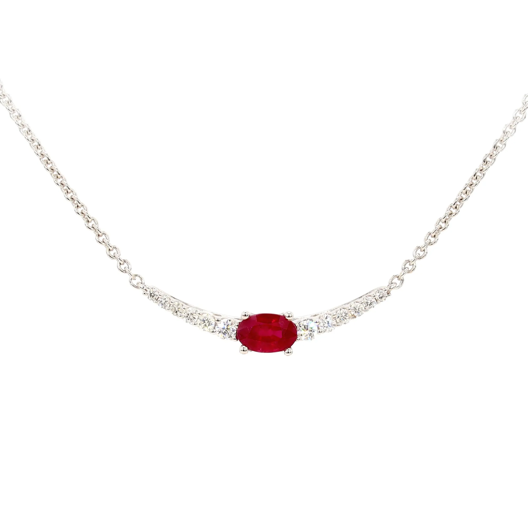 Ruby and Diamond Necklace