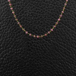 Ruby Bead Necklace