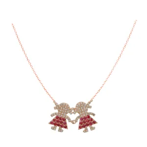 Ruby Girls Necklace