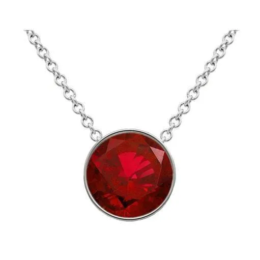 Ruby Solitaire Pendant