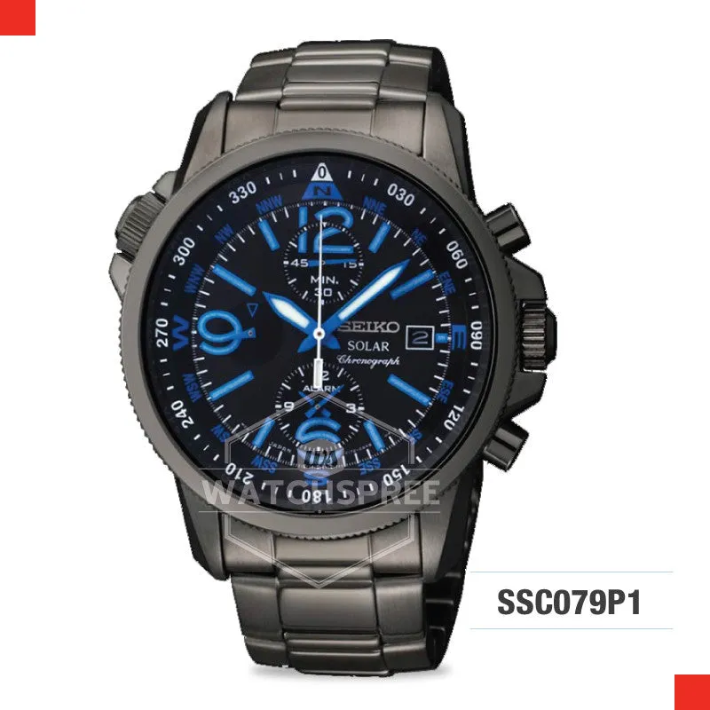 Seiko Solar Chronograph Watch SSC079P1 (Not For EU Buyers)