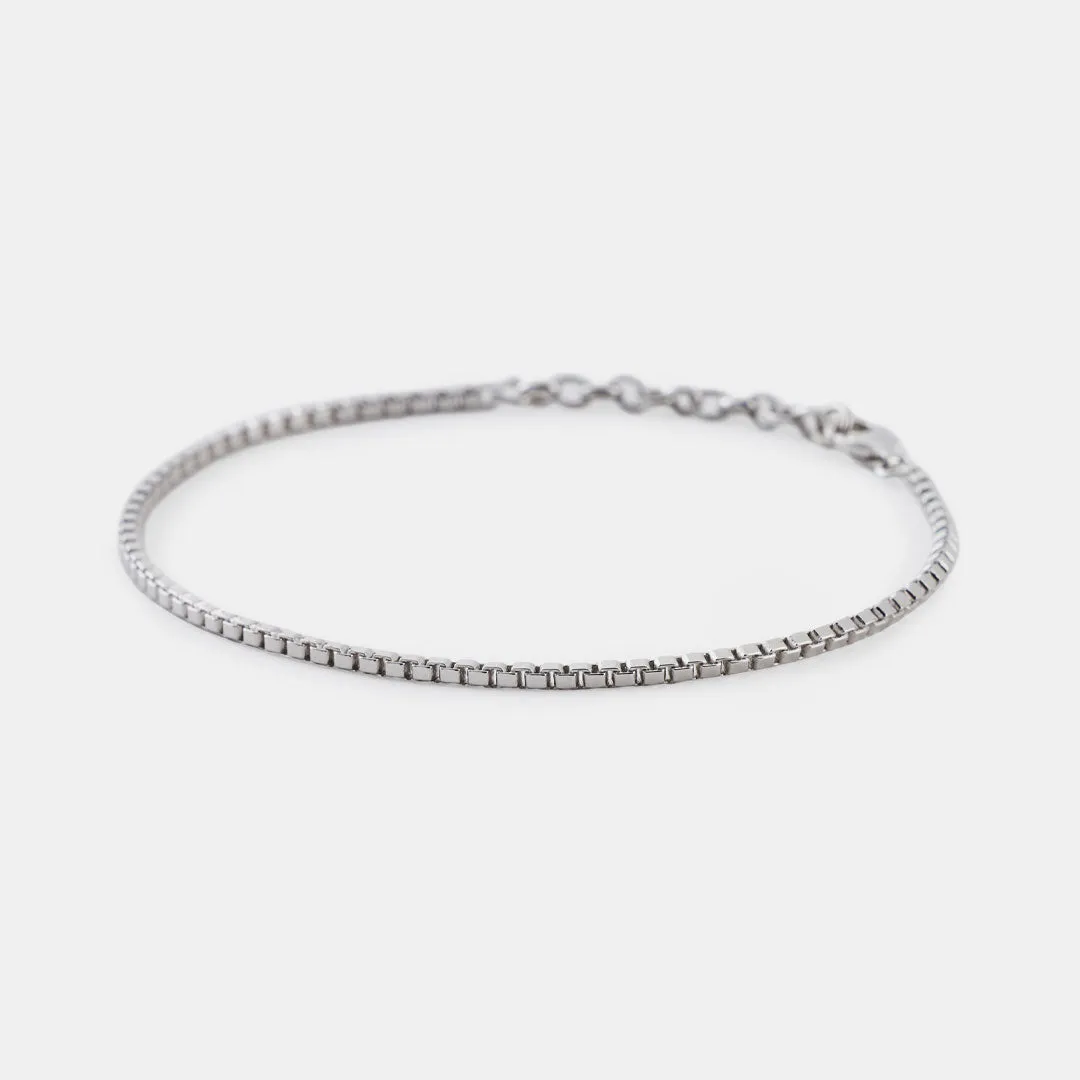 Silver Box Chain Bracelet