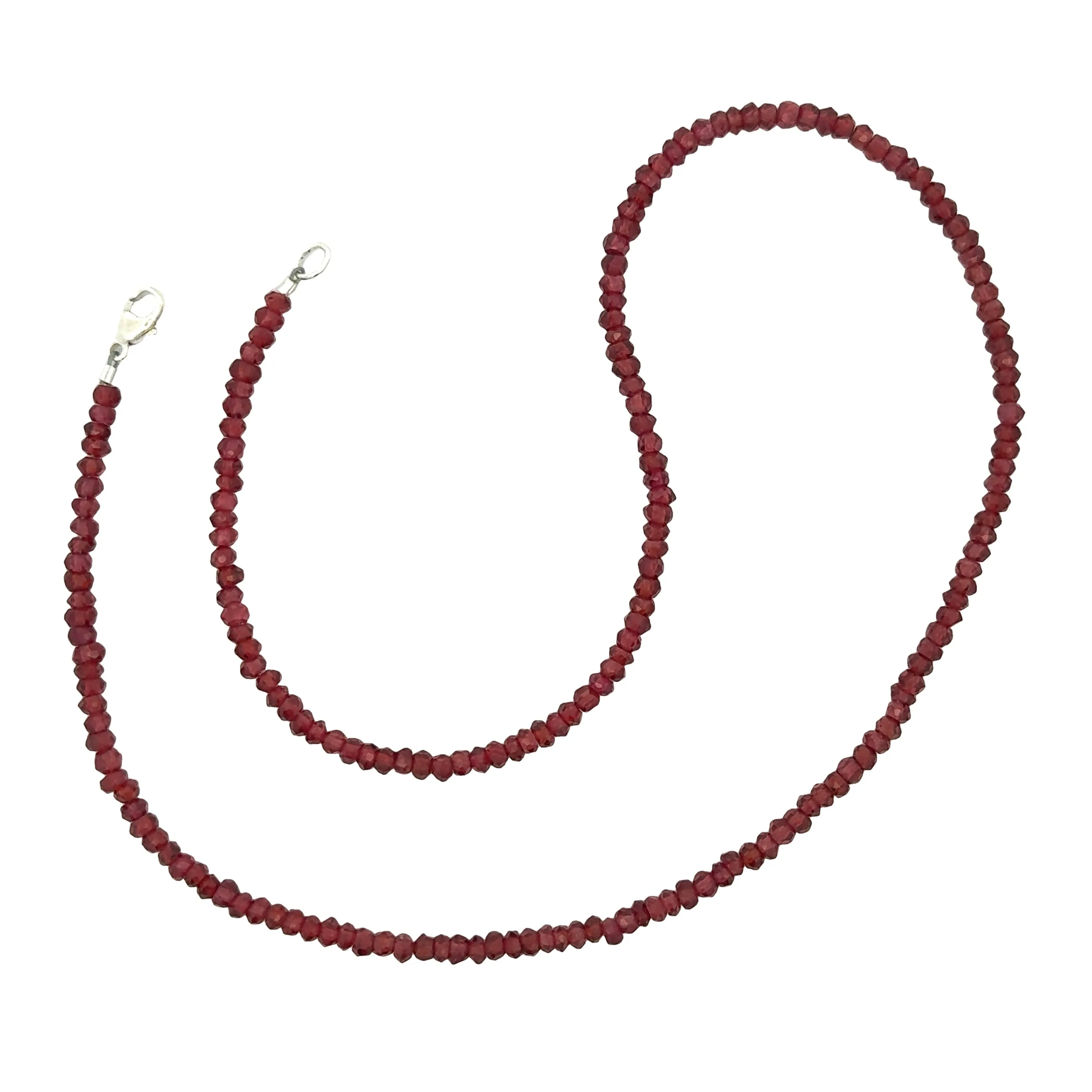 Small Pink Garnet Strand