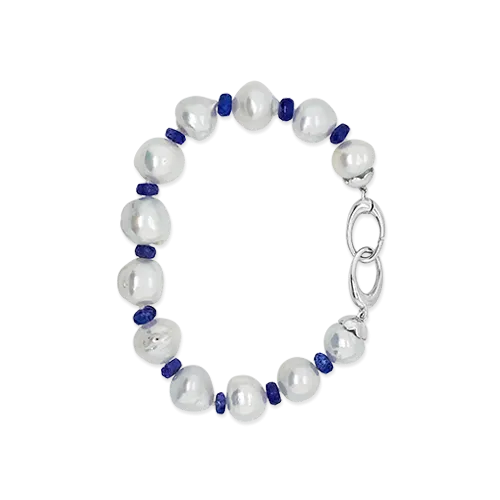 South Sea Pearl & Tanzanite Bracelet