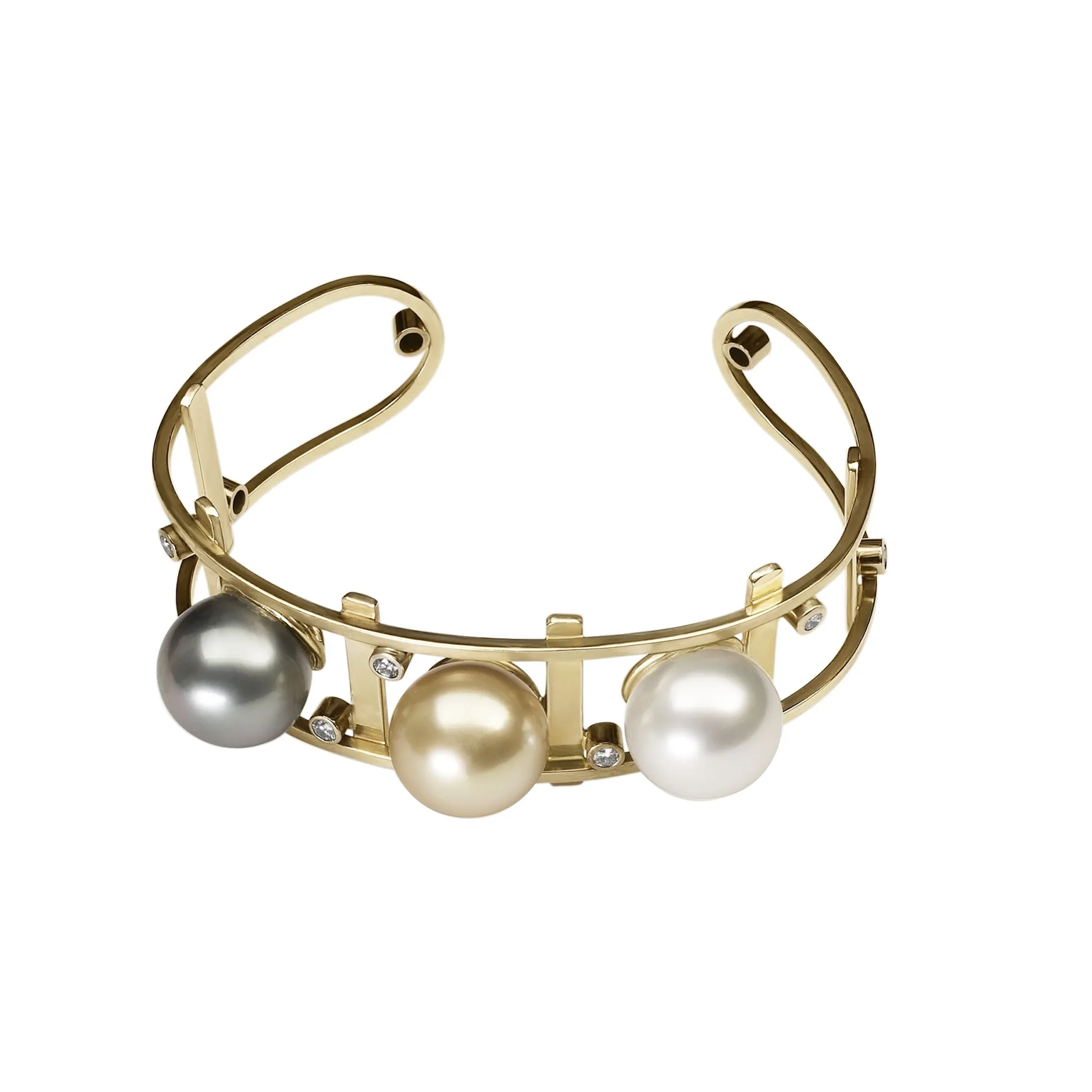 South Sea Pearl Ladder Bracelet