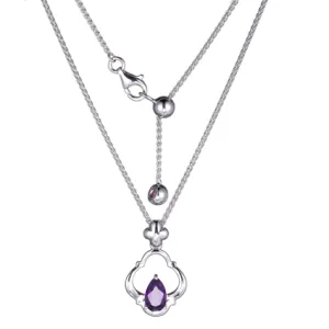 Sterling Silver Amethyst Pendant