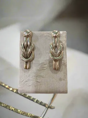 Sterling Silver Knot Earrings, Love Earrings (AG-13)