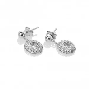 Sterling Silver White Topaz Forever Drop Earrings DE722