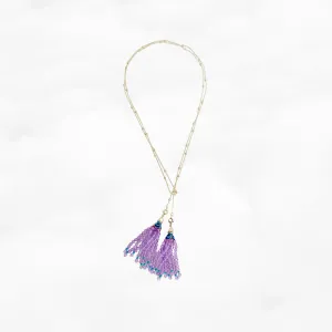 Tassel Necklace - Amethyst