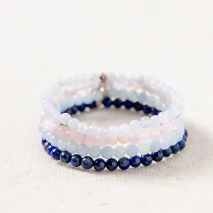 Throat Chakra Bracelet Set