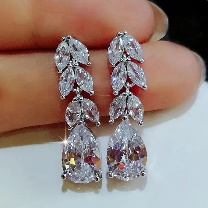 Water Drop Earrings | Cubic Zirconia  Earrings